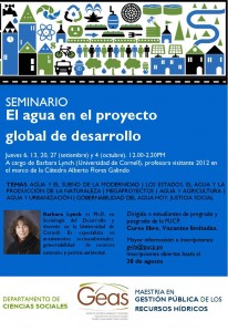 Afiche seminario agua