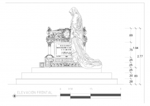 MAUSOLEO ALFONSO UGARTE_2-ELEVACION FRONTAL