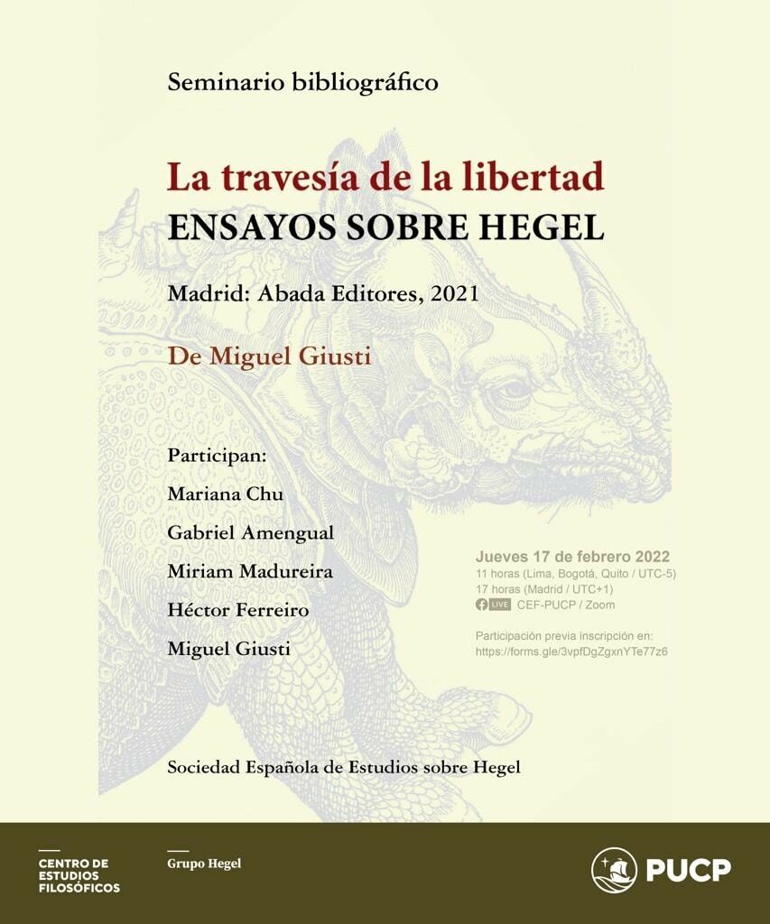 La travesía de la libertad. Ensayos sobre Hegel